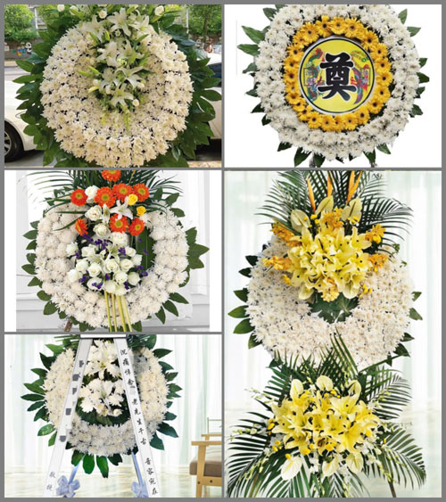 湖南永州零陵区菱角塘镇青山观村花圈速递